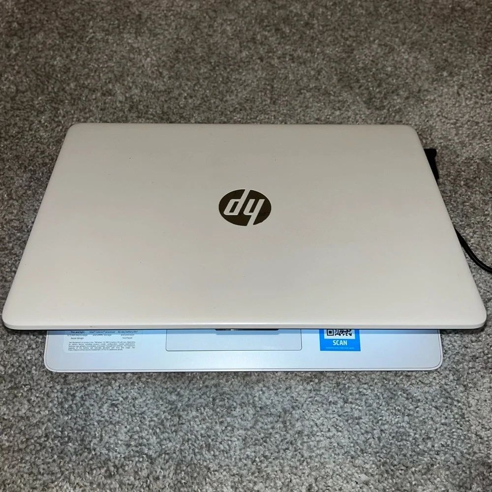 HP - 14” Laptop - Intel Celeron - 4GB Memory - 64GB eMMC - Snowflake White